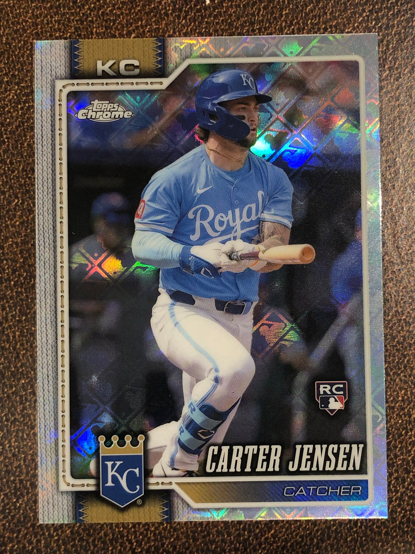 Carter Jensen - 2026 Topps Chrome Logofractor - Base Logofractor - Royals