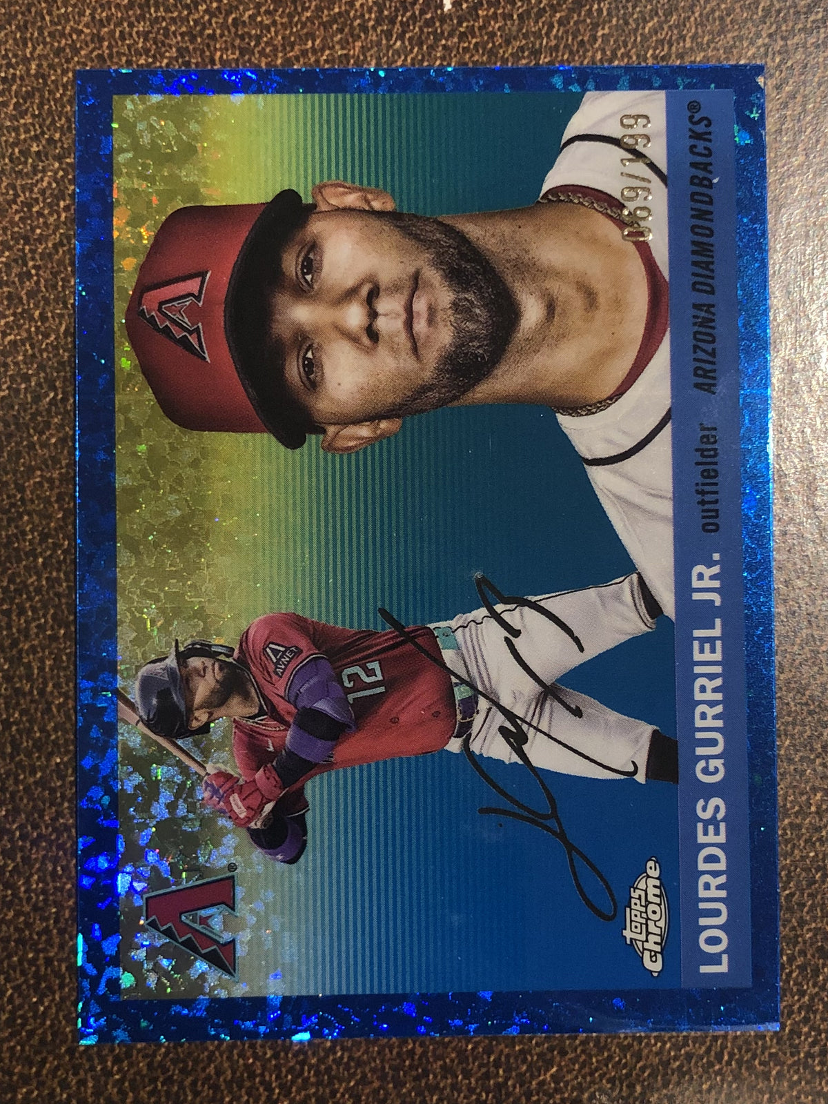 Lourdes Gurriel Jr. - 2025 Topps Chrome Platinum - Mini Blue Diamond /199 - Diamondbacks