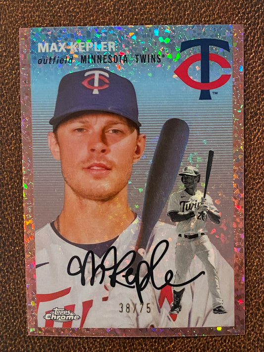 Max Kepler - 2023 Topps Chrome Platinum Anniversary - Rose Gold Mini Diamond /75 - Twins