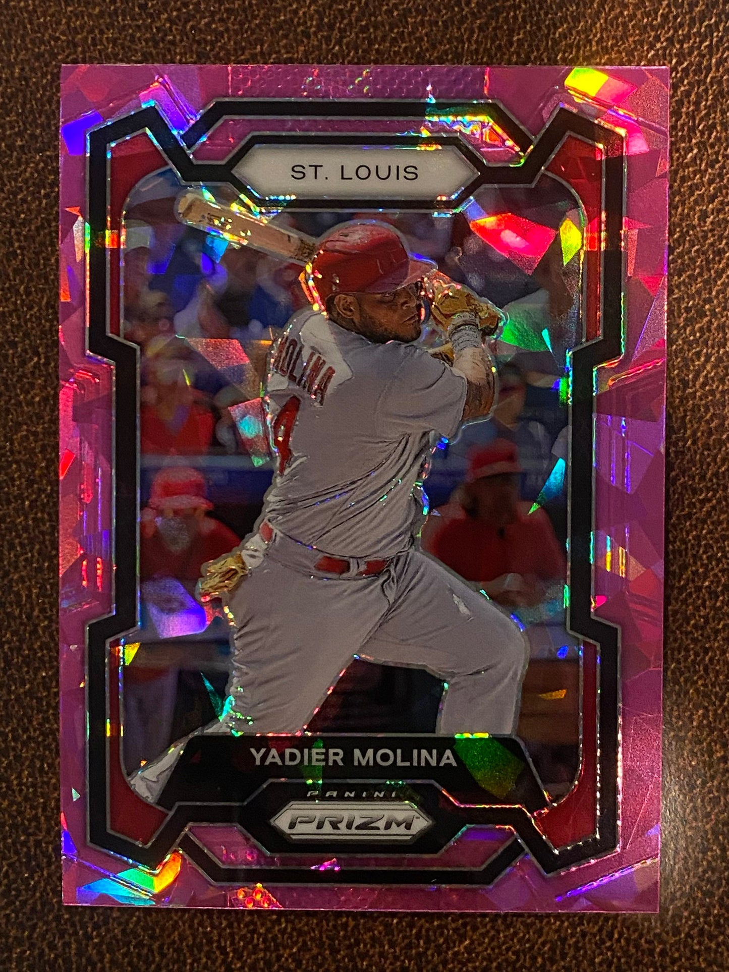 Yadier Molina - 2024 Panini Prizm - Pink Ice - Cardinals