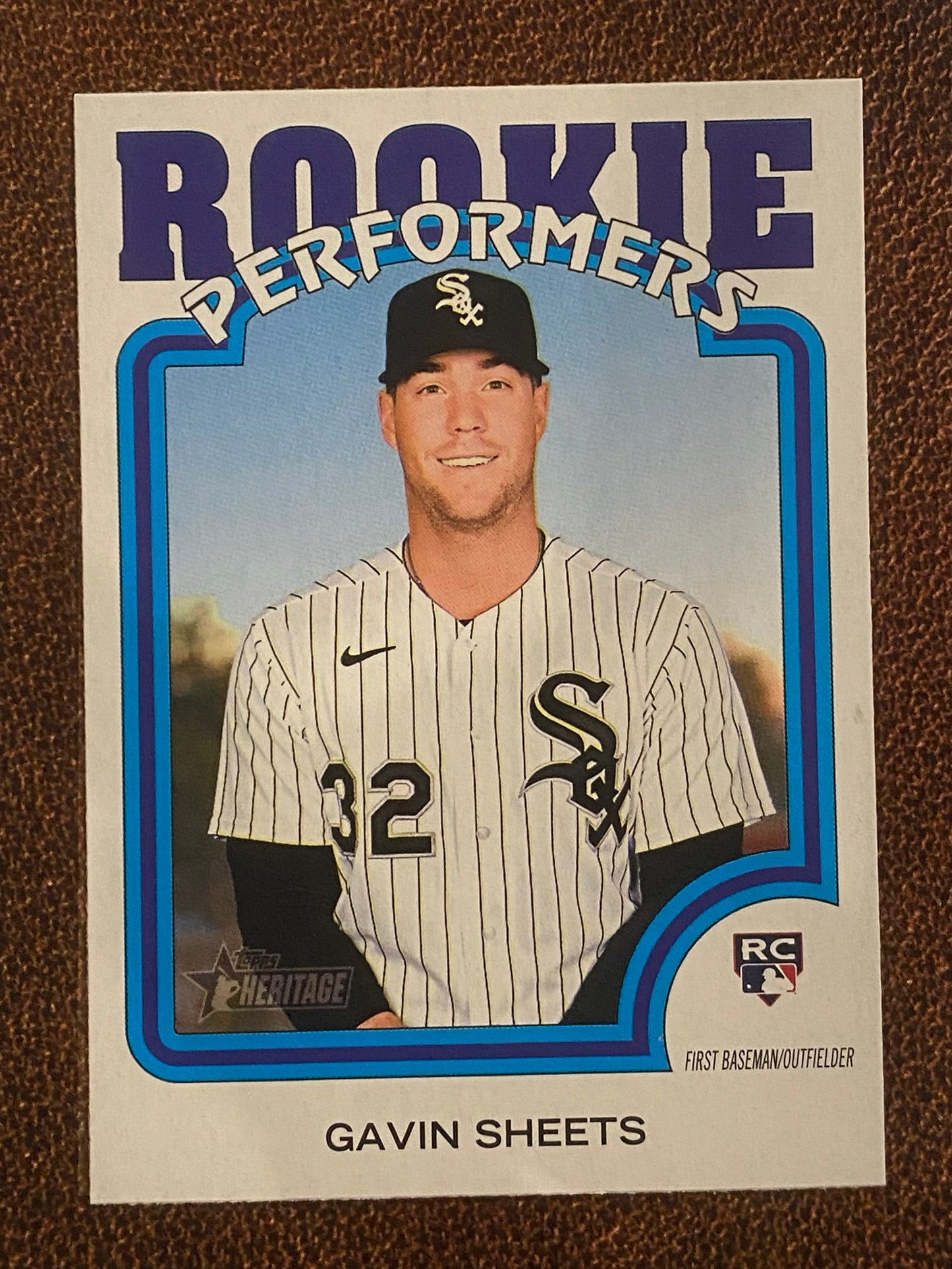 Gavin Sheets - 2022 Topps Heritage High Number - Rookie Performers - White Sox