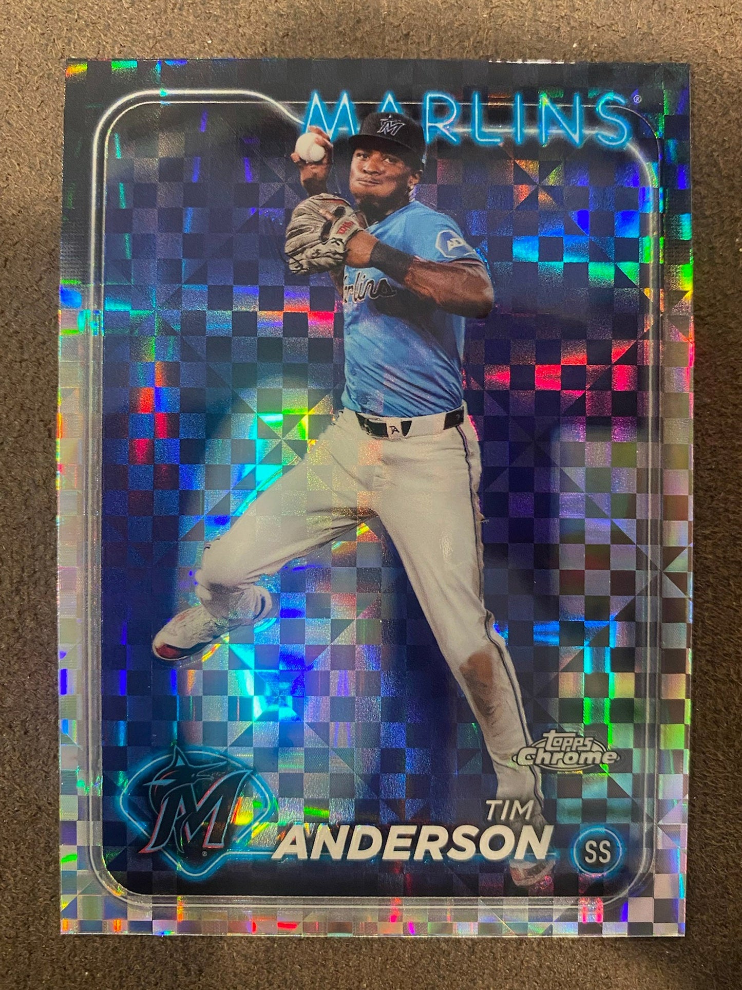 Tim Anderson - 2024 Topps Chrome - XFractor - Marlins