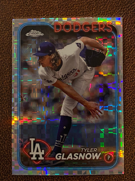 Tyler Glasnow - 2024 Topps Chrome Update - XFractor - Dodgers