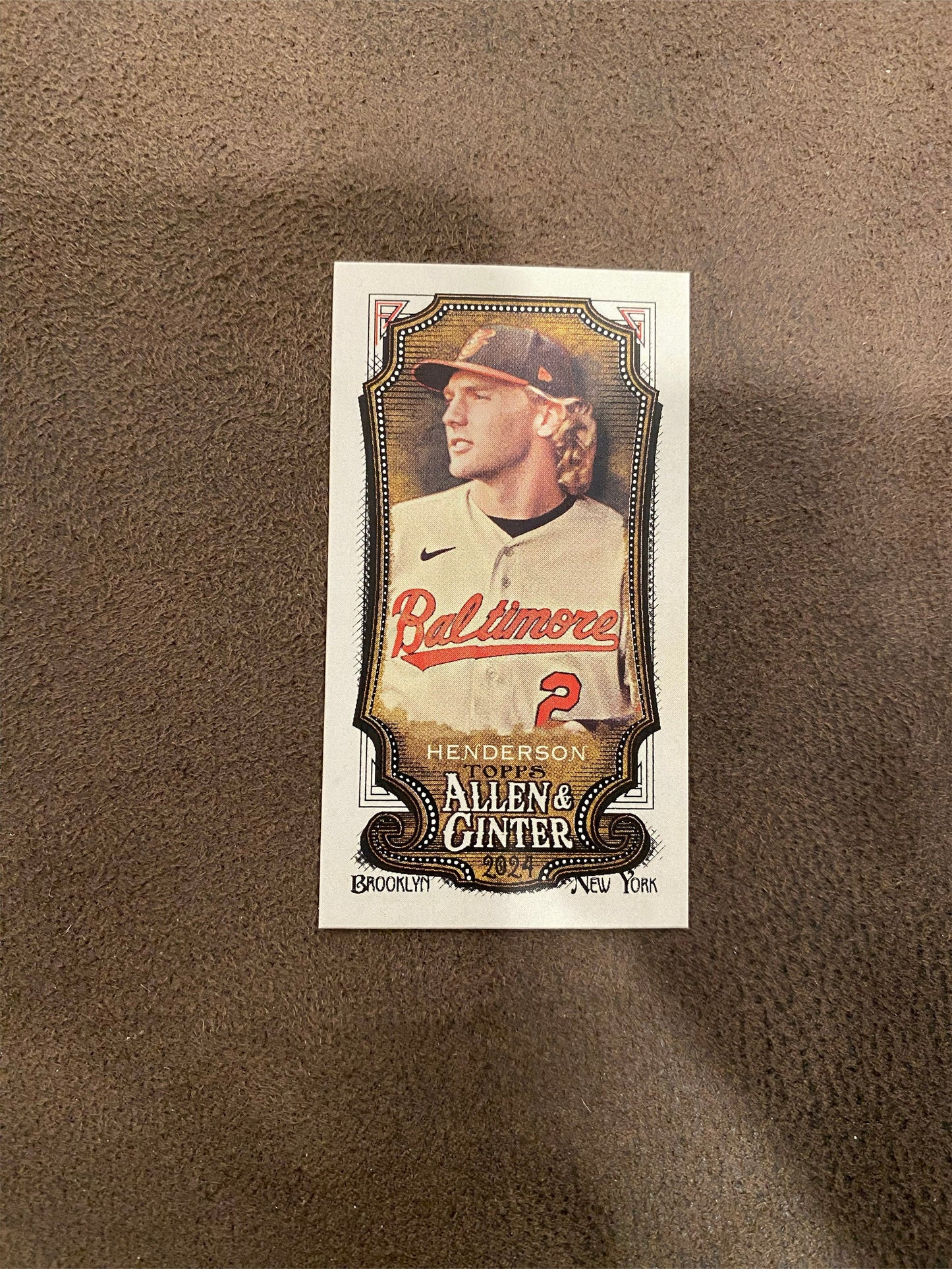 Gunnar Henderson - 2024 Allen & Ginter - Mini A&G Back - Orioles