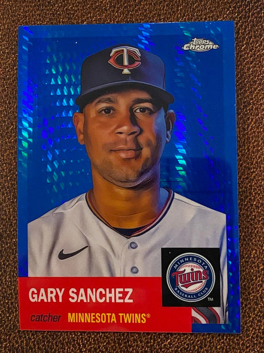 Gary Sanchez - 2022 Topps Chrome Platinum Anniversary - Blue Prism - Twins