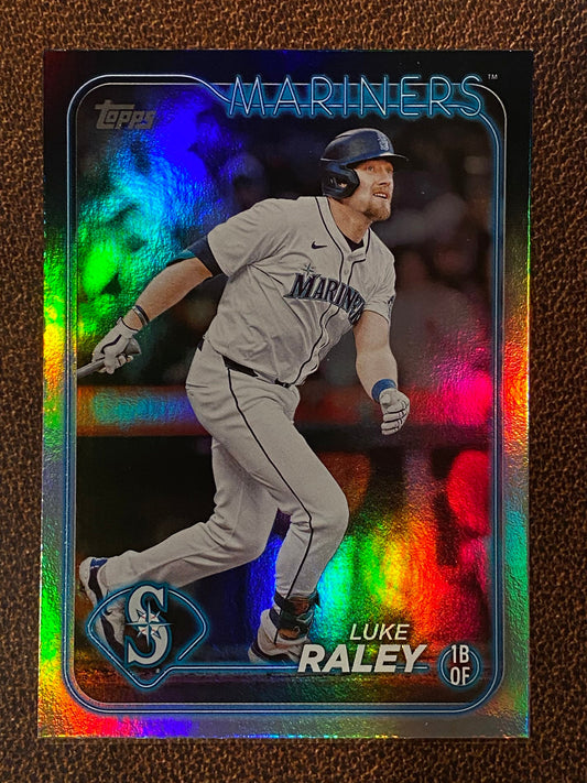 Luke Raley - 2024 Topps Update - Rainbow Foil - Mariners
