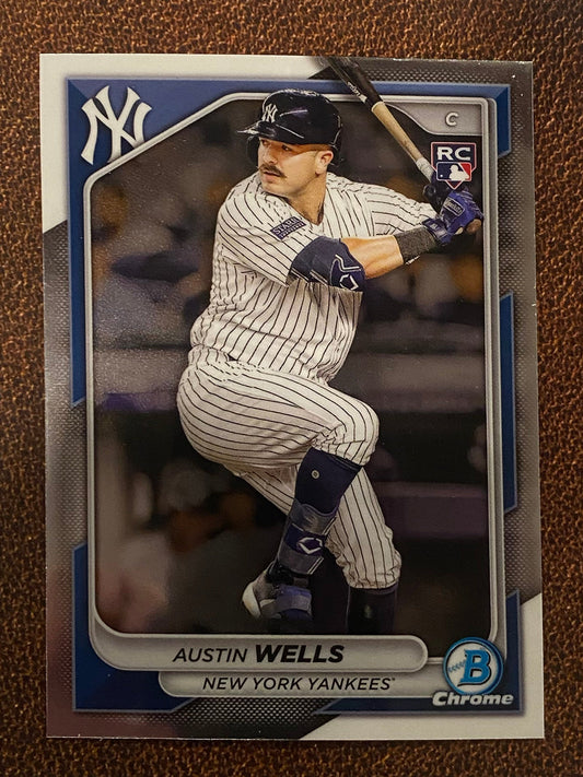 Austin Wells - 2024 Bowman Chrome - Base Rookie - Yankees