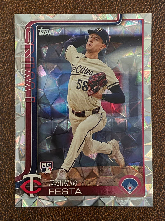 David Festa - 2025 Topps Series 1 - Diamante - Twins