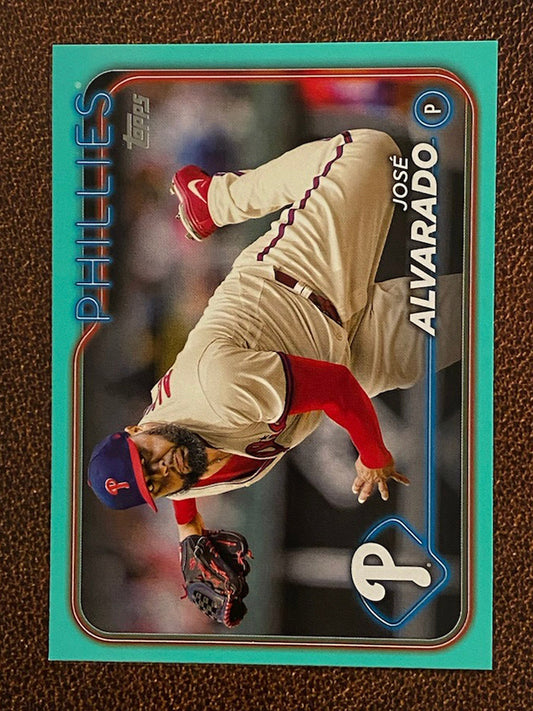 José Alvarado - 2024 Topps Series 2 - Aqua Parallel - Phillies