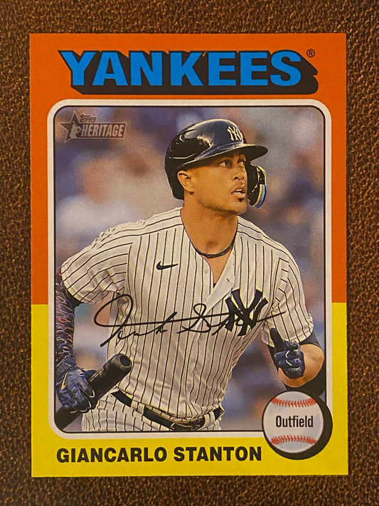 Giancarlo Stanton - 2024 Topps Heritage - Low Number Short Prints - Yankees