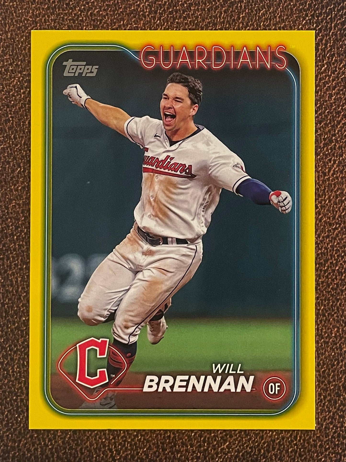 Will Brennan - 2024 Topps Series 1 - Yellow Parallel - Guardians