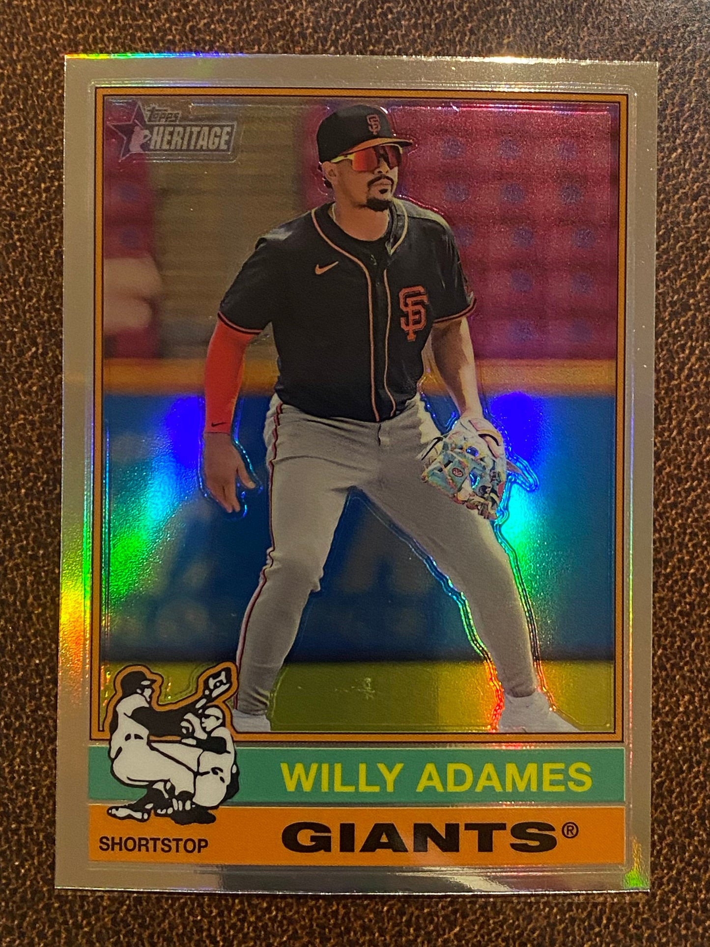 Willy Adames - 2025 Topps Heritage - Refractor - Giants