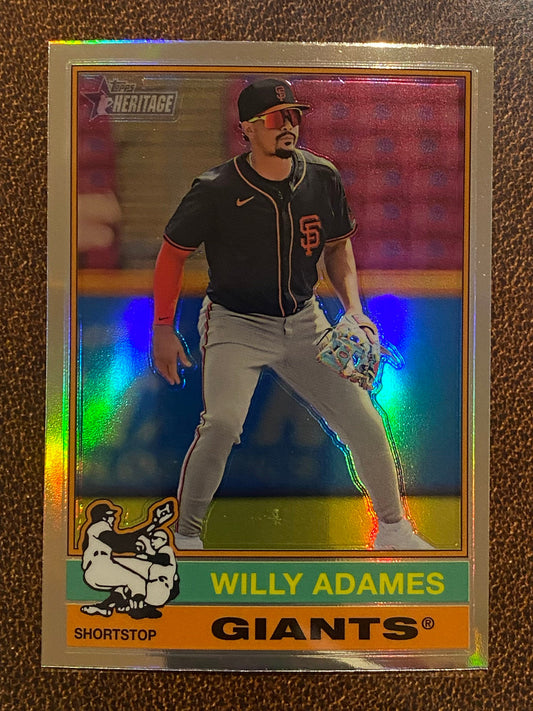 Willy Adames - 2025 Topps Heritage - Refractor - Giants