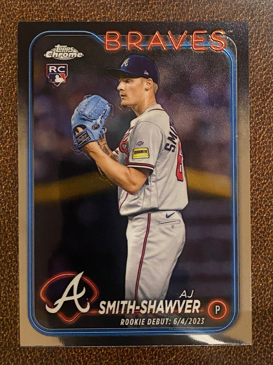 AJ Smith Shawver - 2024 Topps Chrome - Rookie Debut Base - Braves