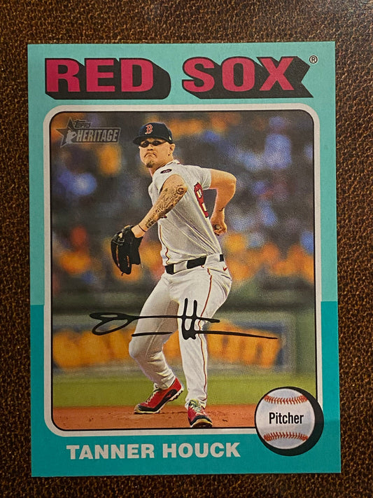 Tanner Houck - 2024 Topps Heritage High Number - Aqua Border - Red Sox