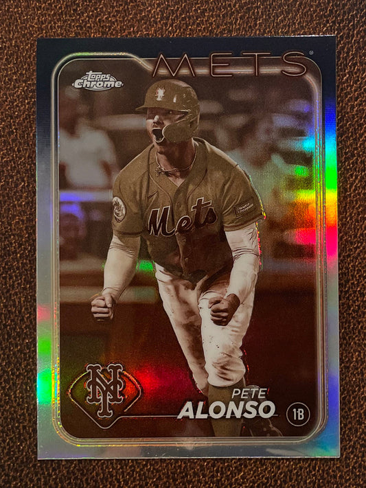 Pete Alonso - 2024 Topps Chrome - Sepia Refractor - Mets