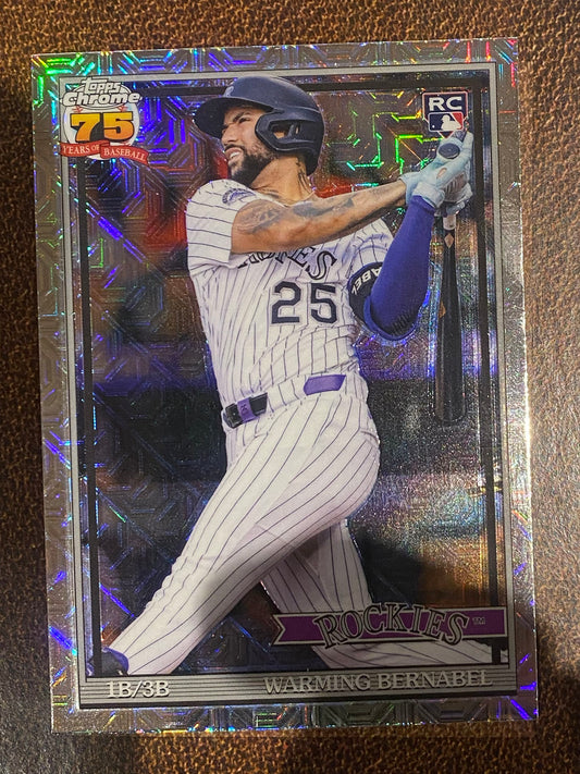 Warming Bernabel - 2026 Topps Series 1 - Mojo Refractor - Rockies
