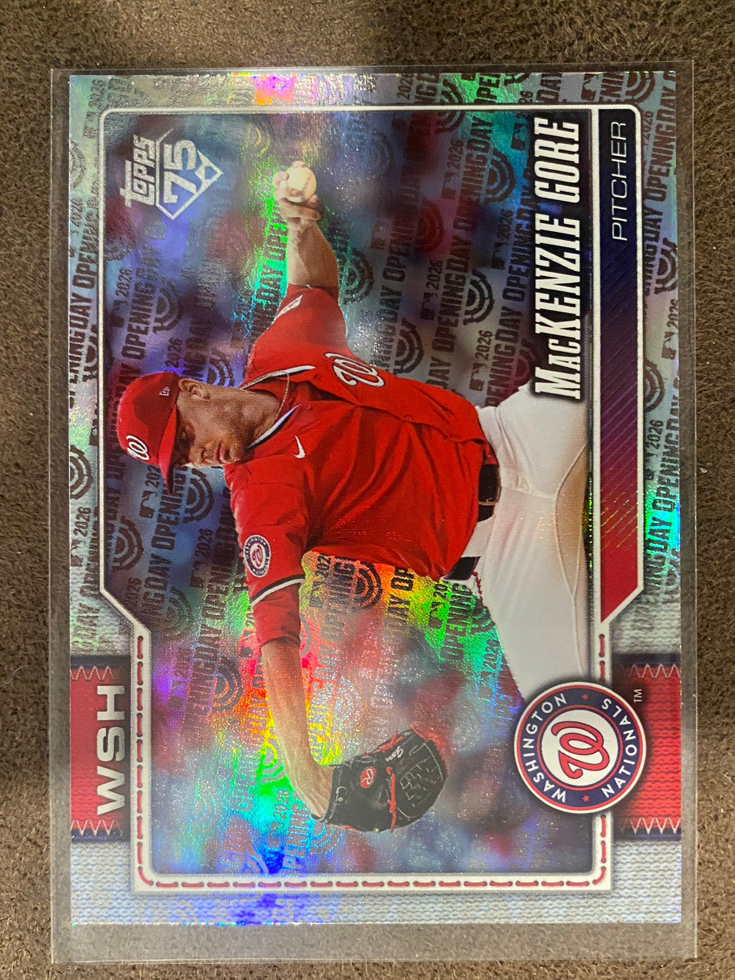 MacKenzie Gore - 2026 Topps Series 1 - Opening Day Foil - Nationals