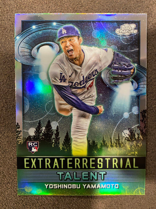 Yoshinobu Yamamoto - 2024 Topps Chrome Cosmic - Rookie Extraterrestrial Talent - Dodgers