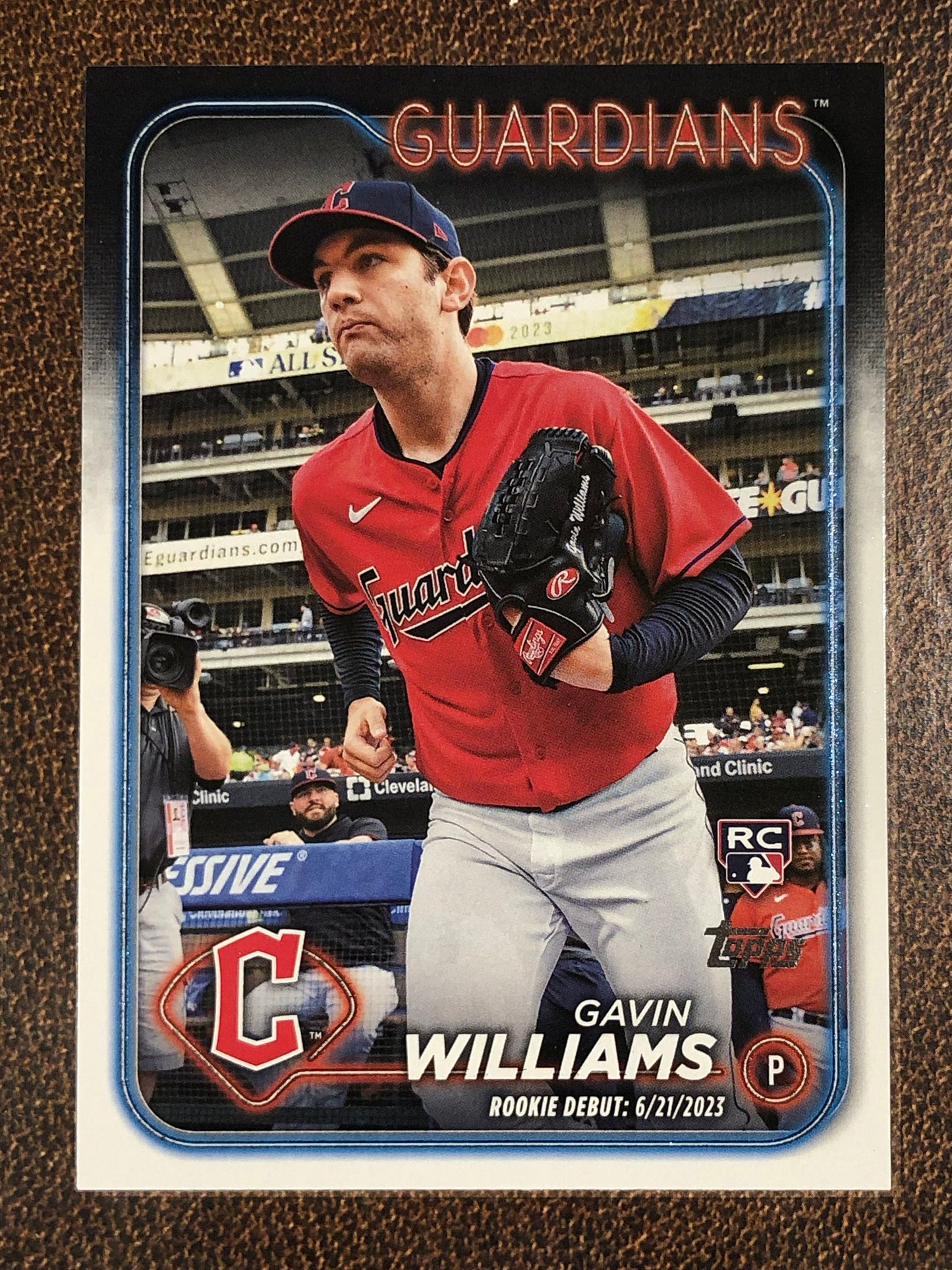 Gavin Williams - 2024 Topps Update - Rookie Debut Base - Guardians