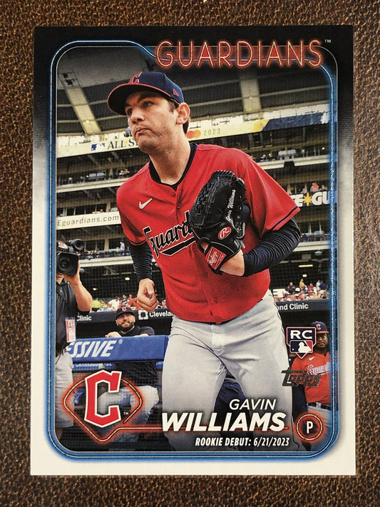Gavin Williams - 2024 Topps Update - Rookie Debut Base - Guardians