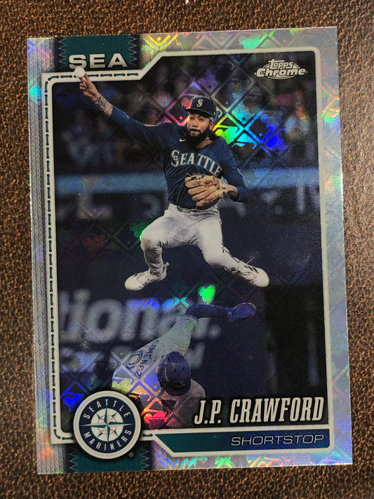 J.P. Crawford - 2026 Topps Chrome Logofractor - Base Logofractor - Mariners