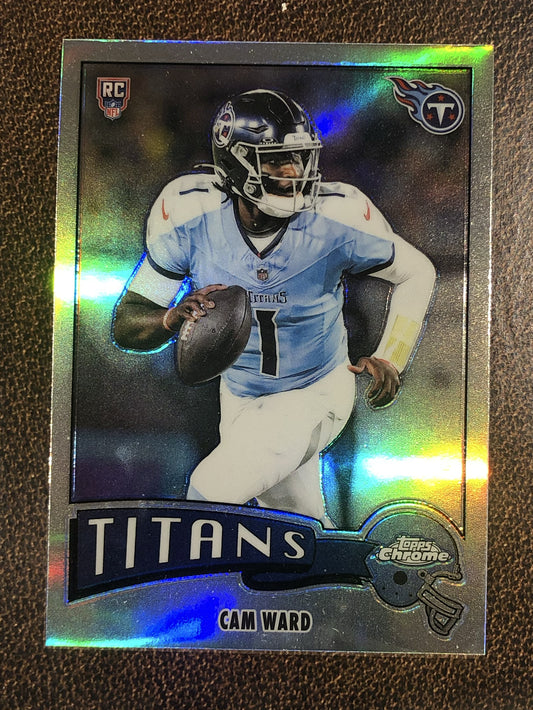 Cam Ward - 2025 Topps Chrome - 1975 Retro Refractor - Titans