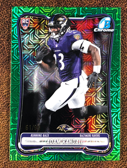 Adam Randall - 2026 Bowman - GREEN MOJO /99 - Ravens