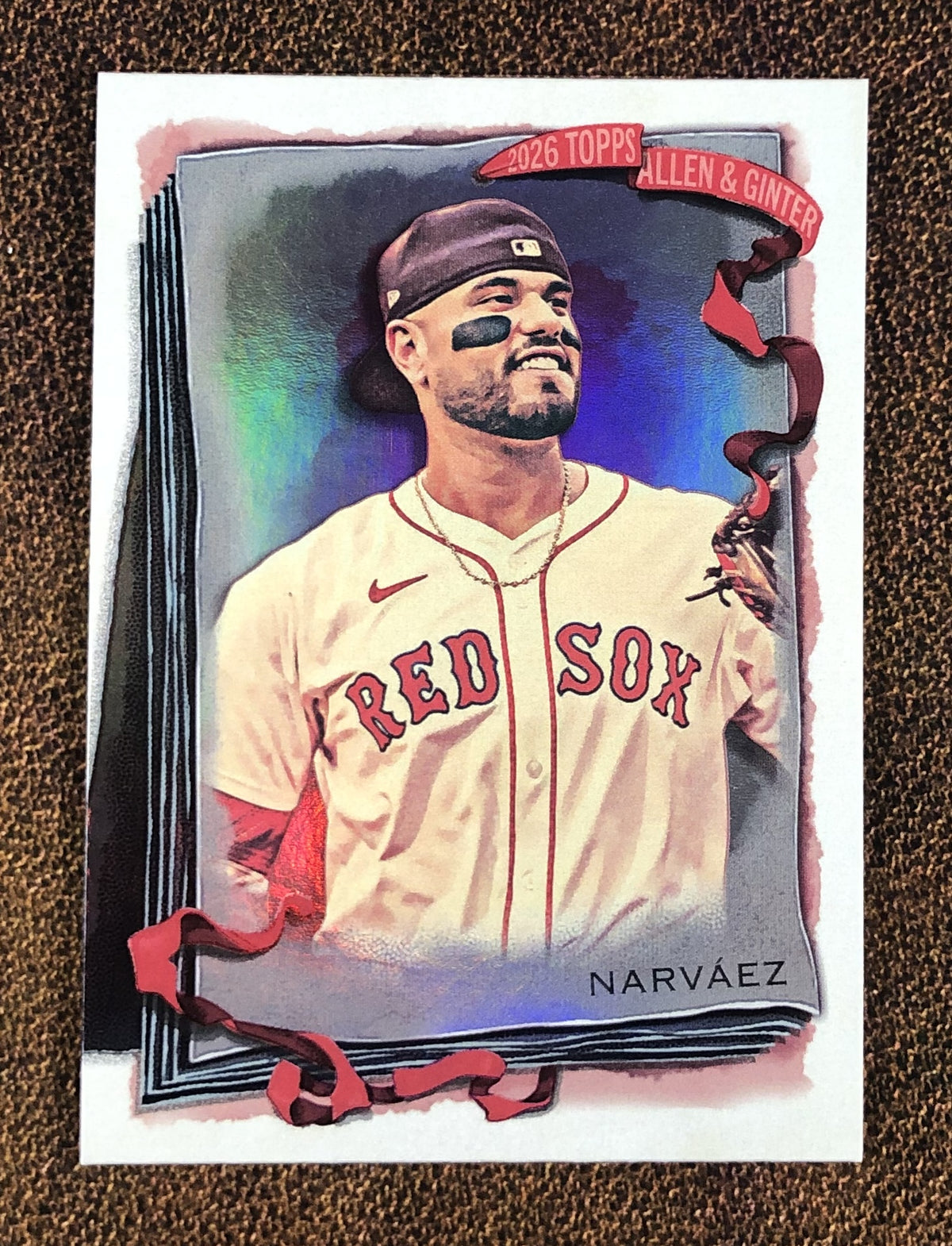 Carlos Narvaez - 2026 Topps Allen & Ginter - Silver Portrait Foil - Red Sox