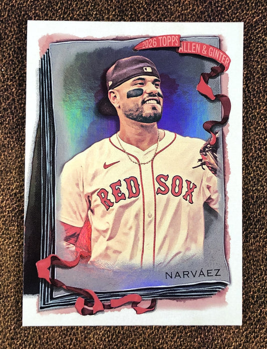 Carlos Narvaez - 2026 Topps Allen & Ginter - Silver Portrait Foil - Red Sox