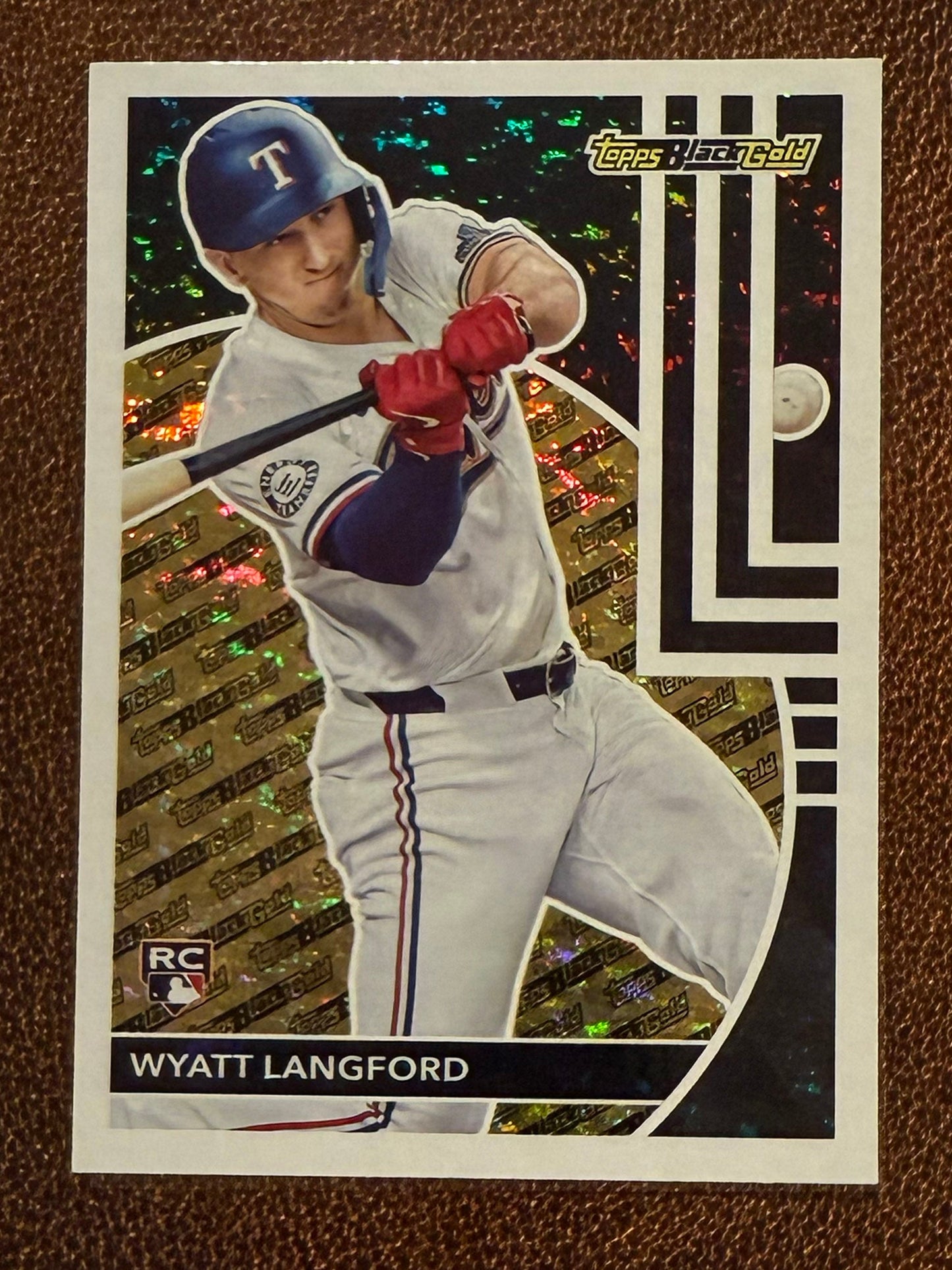 Wyatt Langford - 2024 Topps Update - Black Gold - Rangers