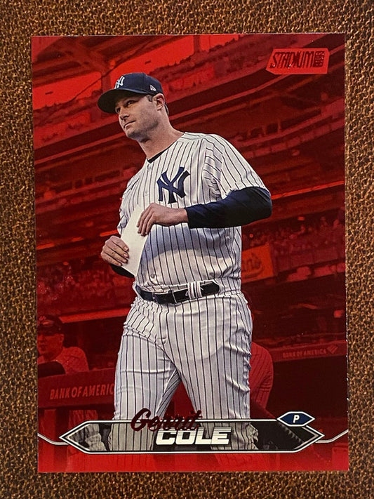 Gerrit Cole - 2024 Topps Stadium Club - Red Foil - Yankees