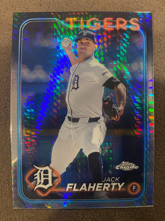 Jack Flaherty - 2024 Topps Chrome - Prism Refractors - Tigers