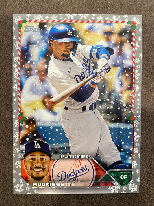Mookie Betts - 2023 Topps Holiday - Silver Metallic - Dodgers