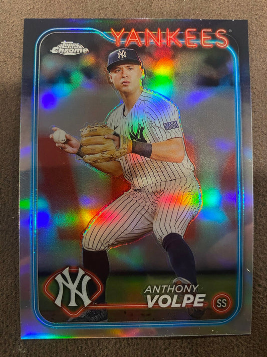 Anthony Volpe - 2024 Topps Chrome - Refractor - Yankees