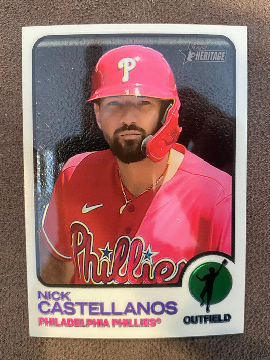 Nick Castellanos - 2022 Topps Heritage High Number - Chrome /999 - Phillies