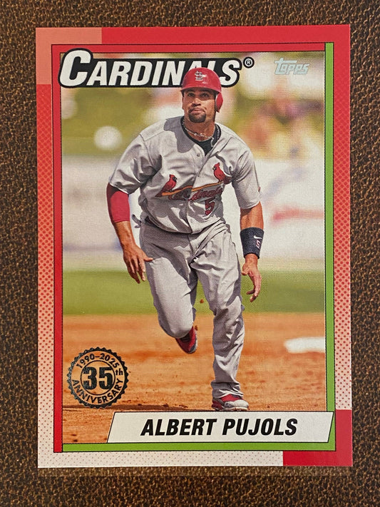 Albert Pujols - 2025 Topps Series 1 - 1990 Insert - Cardinals