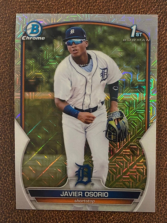 Javier Osorio - 2023 Bowman - Mega Box Mojo Refractor - Tigers