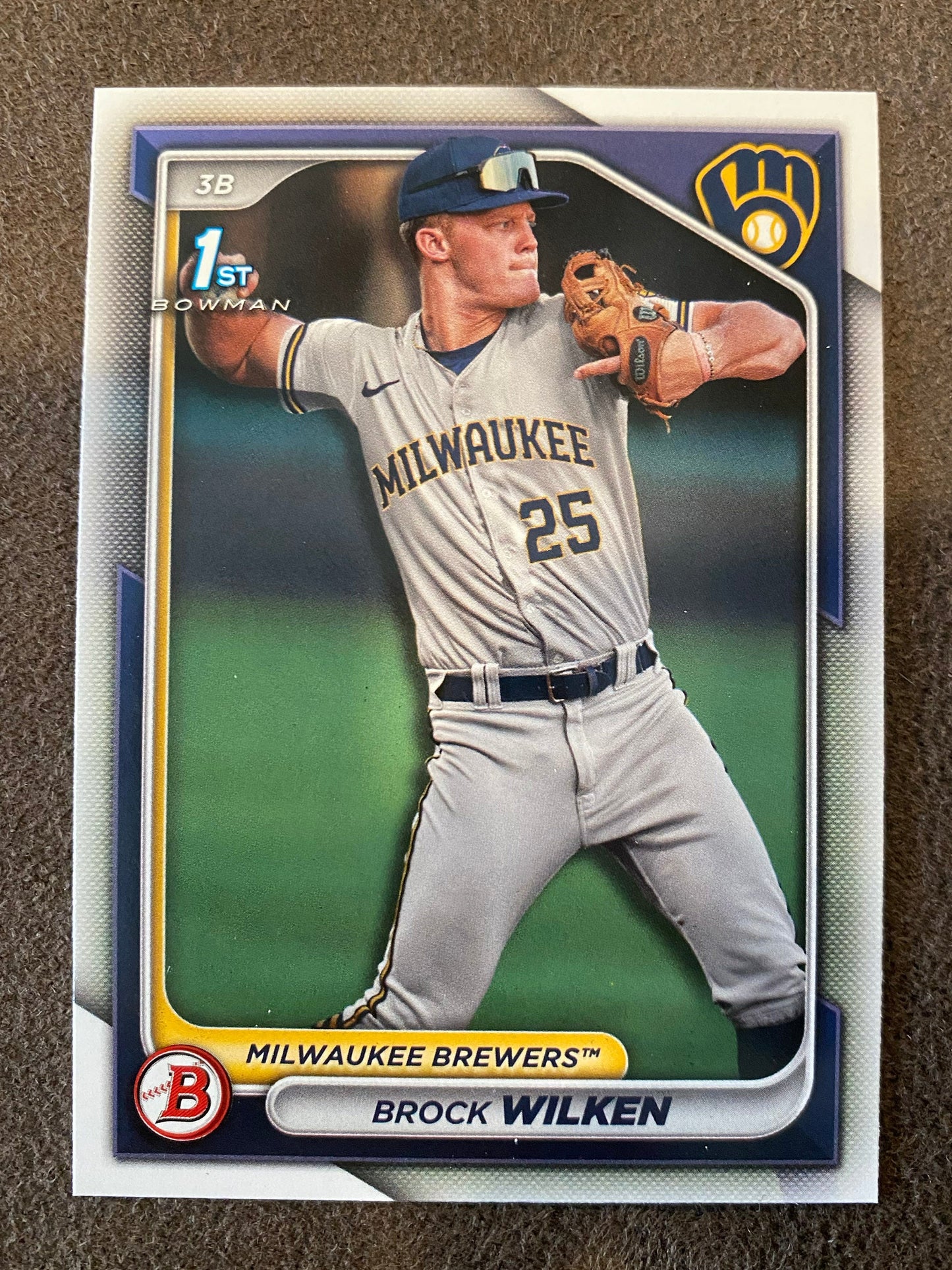 Brock Wilken - 2024 Bowman - 1st Paper prospect - Brewers