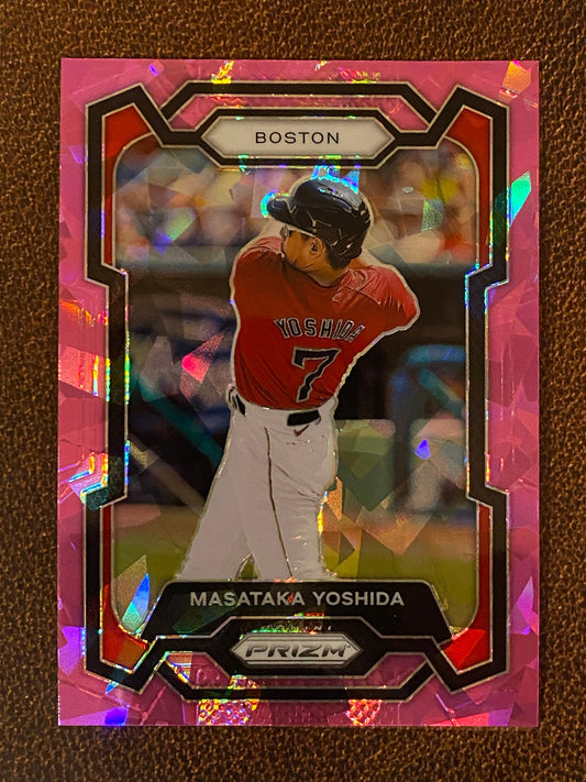 Masataka Yoshida - 2024 Panini Prizm - Pink Ice Mega - Red Sox