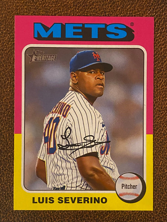Luis Severino - 2024 Topps Heritage - Low Number Short Prints - Mets