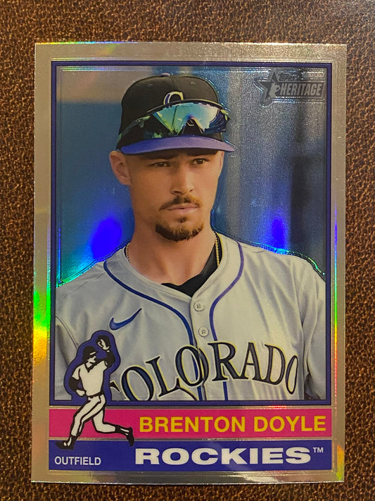 Brenton Doyle - 2025 Topps Heritage - Refractor - Rockies