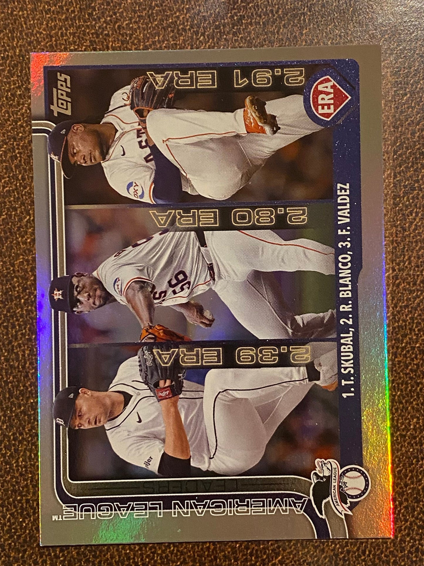 Tarik Skubal / Ronel Blanco / Framber Valdez - 2025 Topps Series 1 - Rainbow Foil - Tigers