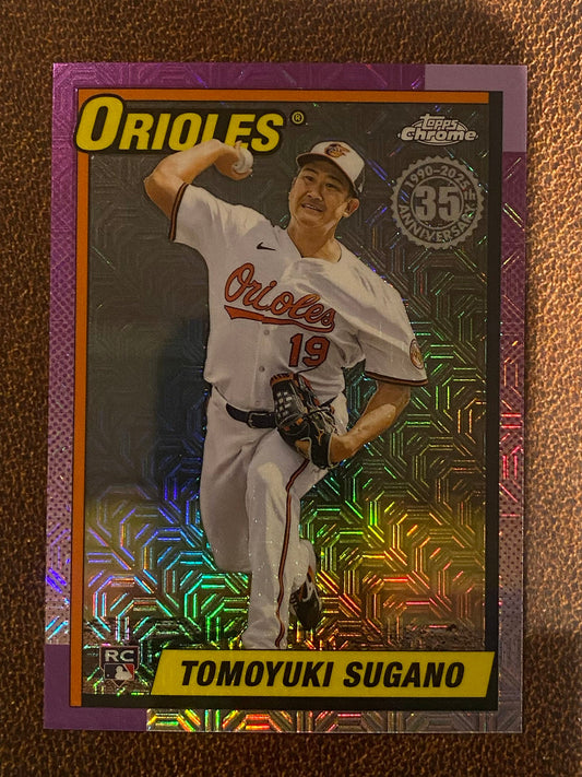 Tomoyuki Sugano - 2025 Topps Update - 1990 Mojo Refractor - Orioles