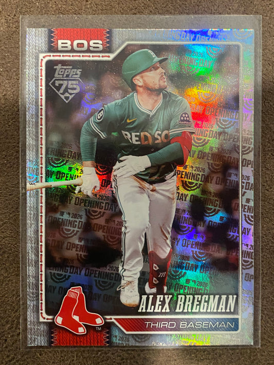 Alex Bregman - 2026 Topps Series 1 - Opening Day Foil - Red Sox