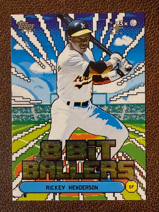 Rickey Henderson - 2026 Topps Series 1 - 8 Bit Ballers Insert - Athletics