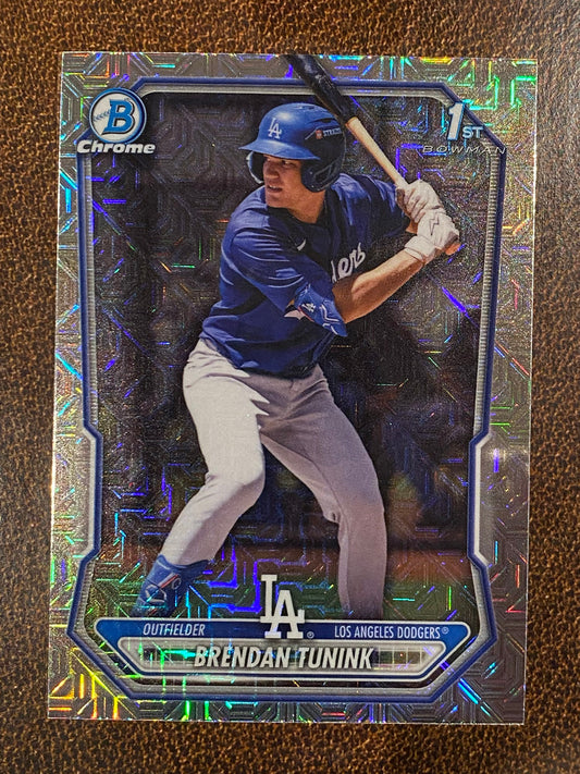 Brendan Tunink - 2026 Bowman - 1st MOJO Refractor - Dodgers