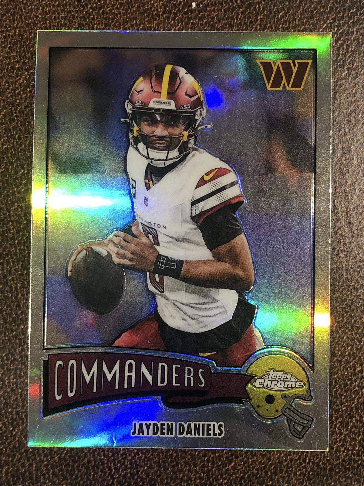 Jayden Daniels - 2025 Topps Chrome - 1975 Retro Refractor - Commanders