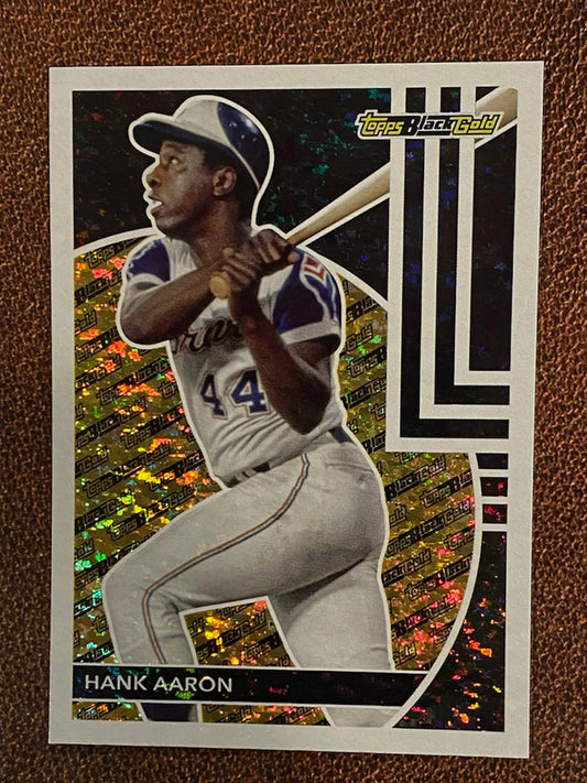 Hank Aaron - 2024 Topps Update - Black Gold - Braves