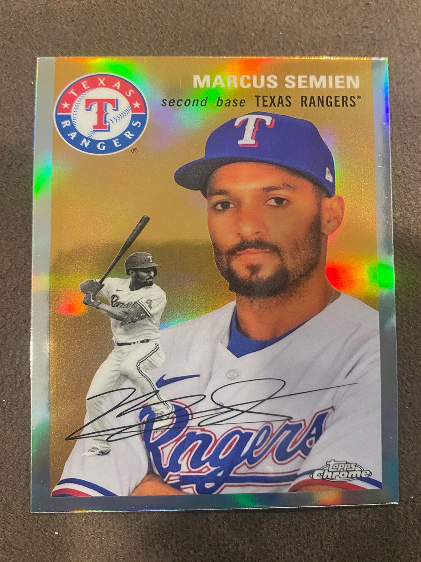 Marcus Semien - 2023 Topps Chrome Platinum - Refractor - Rangers